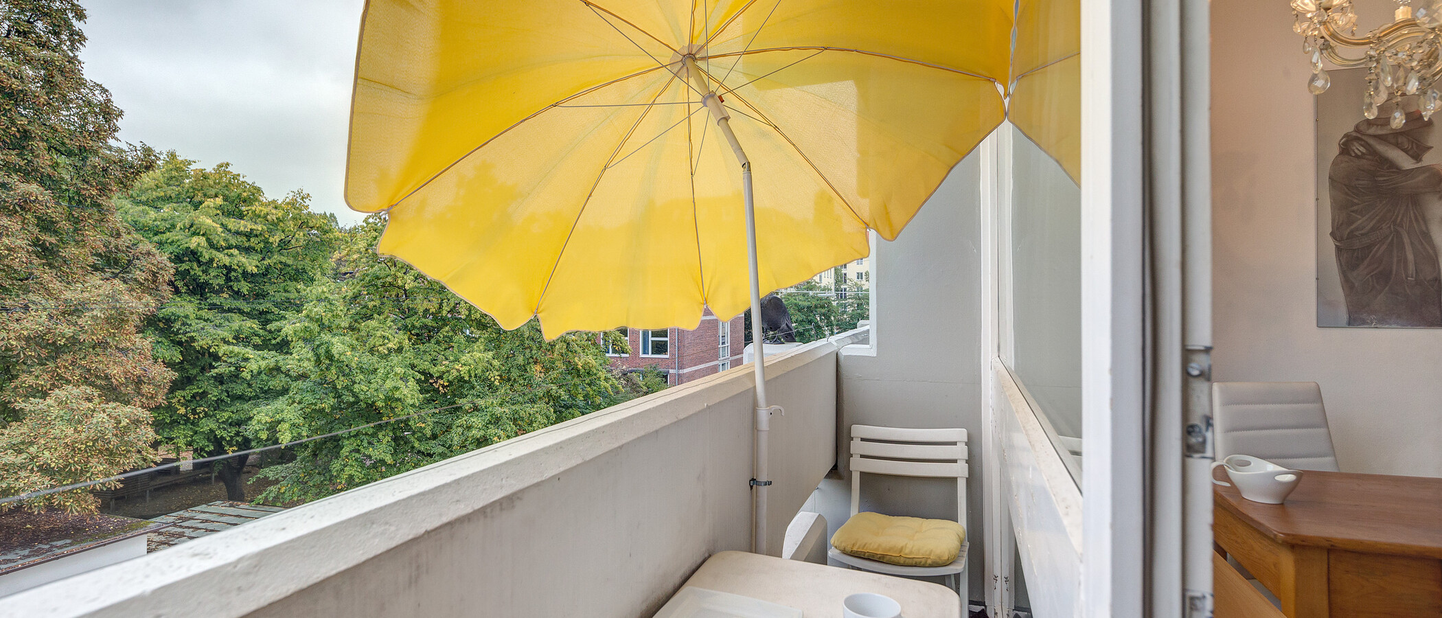 квартира München Schwabing (links der Leopoldstraße) 01 балкон 2684