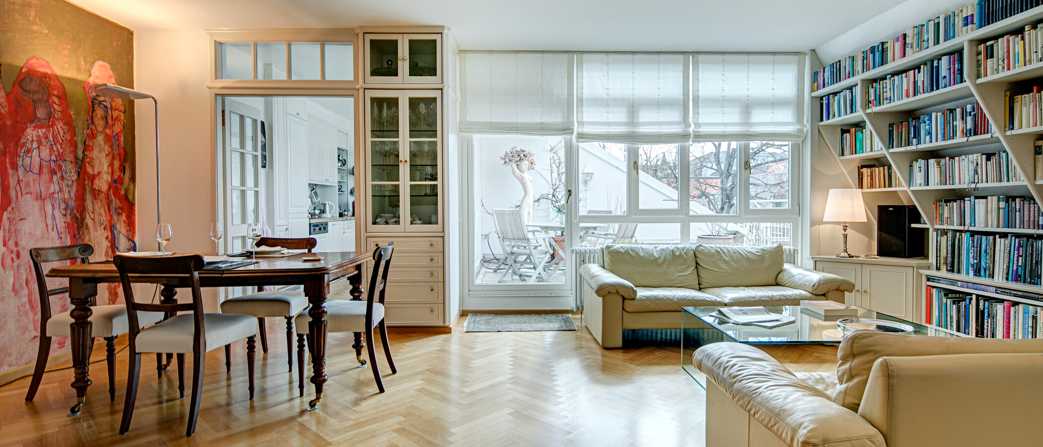 мансардная квартира München Schwabing (rechts der Leopoldstraße) 01 гостиная 2693