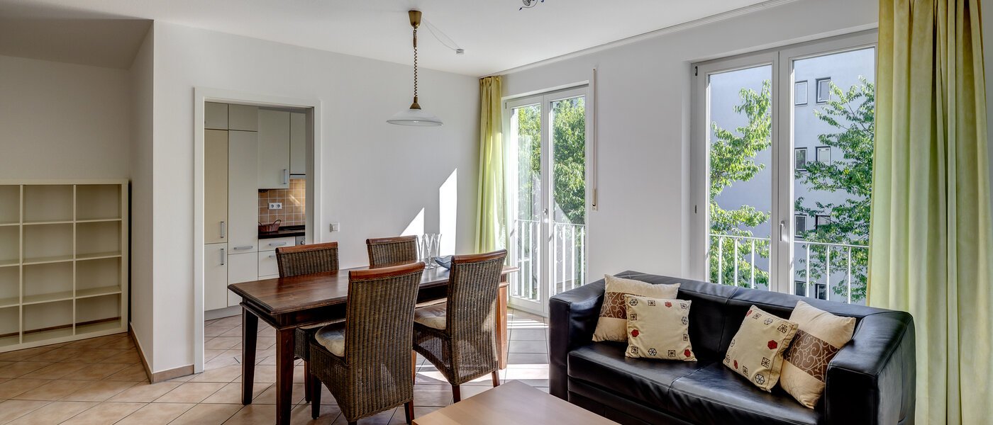 квартира München Parkstadt Schwabing 01 гостиная 2876