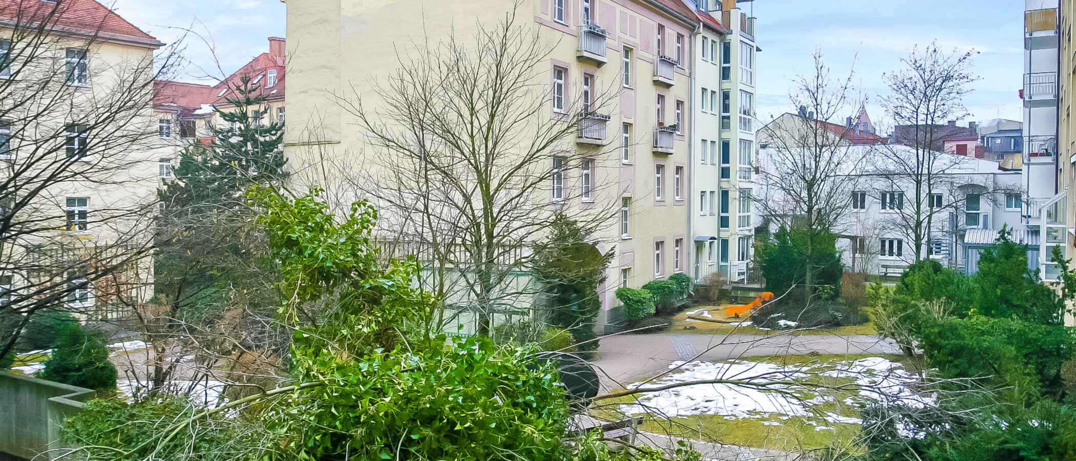 квартира München Isarvorstadt 01 вид из окна 3042