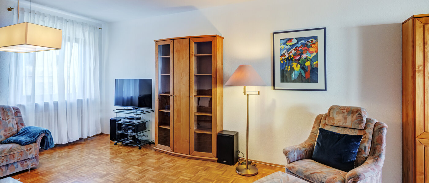 квартира München Harlaching 03 гостиная 3096