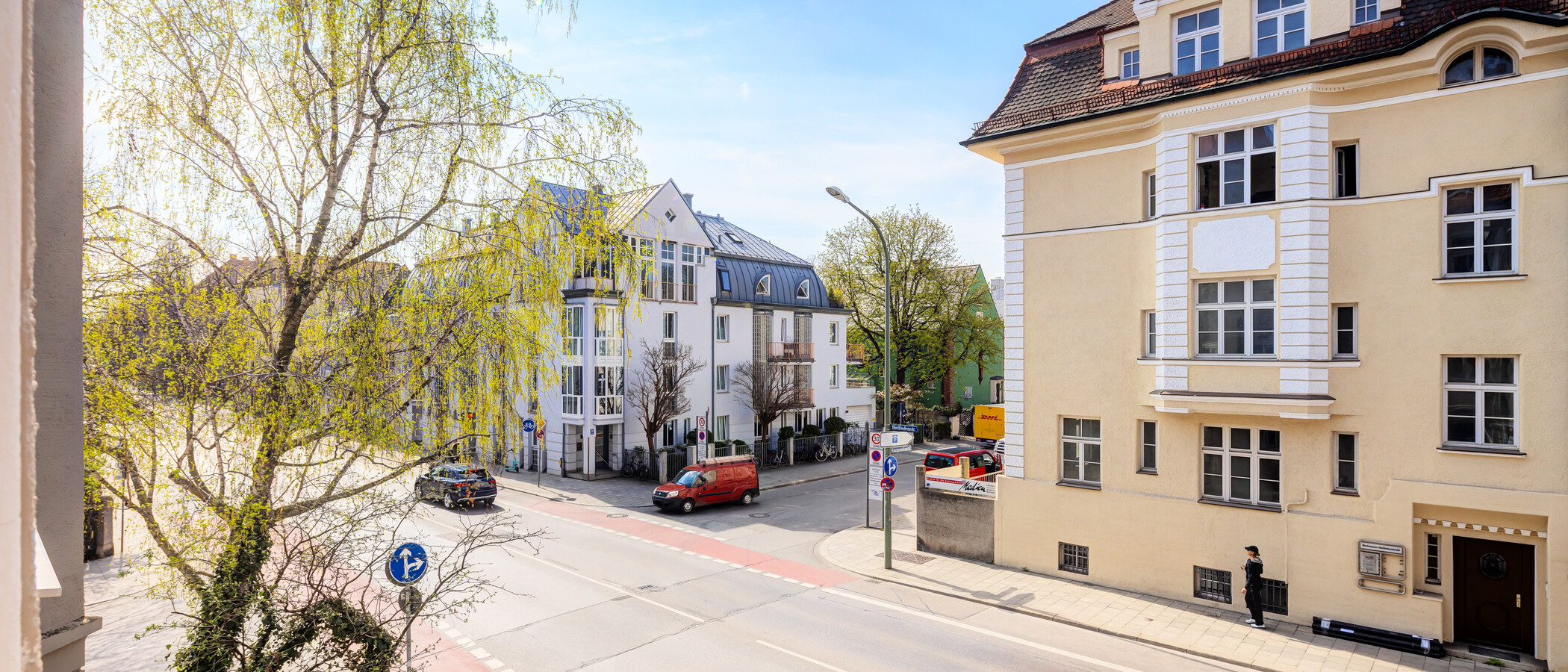 квартира München Schwabing (rechts der Leopoldstraße) 01 вид из окна 319