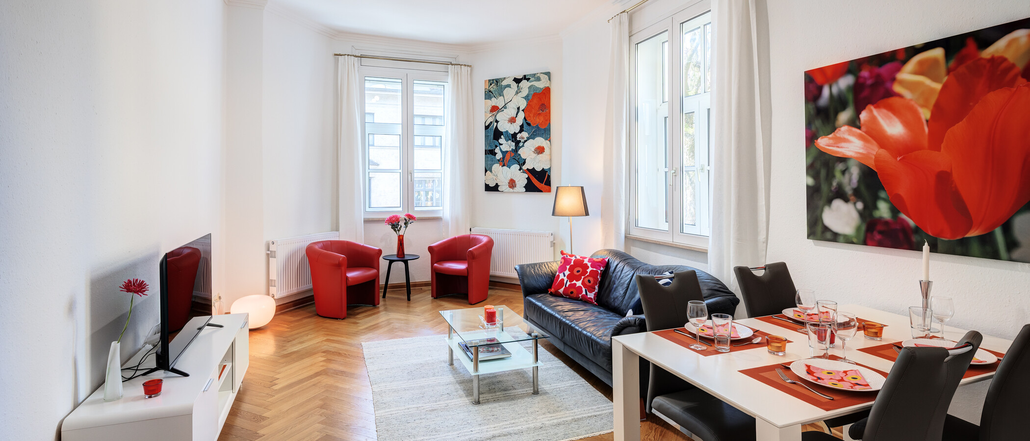 квартира München Schwabing (rechts der Leopoldstraße) 01 гостиная 319
