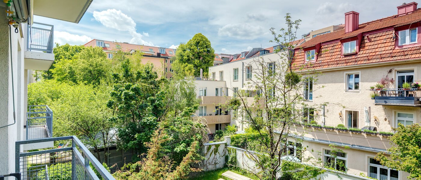 квартира München Schwabing-West (rund um den Hohenzollernplatz) 01 вид из окна 3242