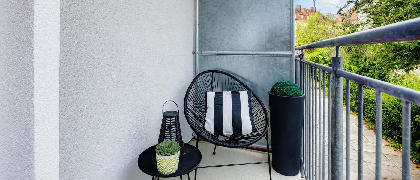 квартира München Neuhausen 01 балкон 3328