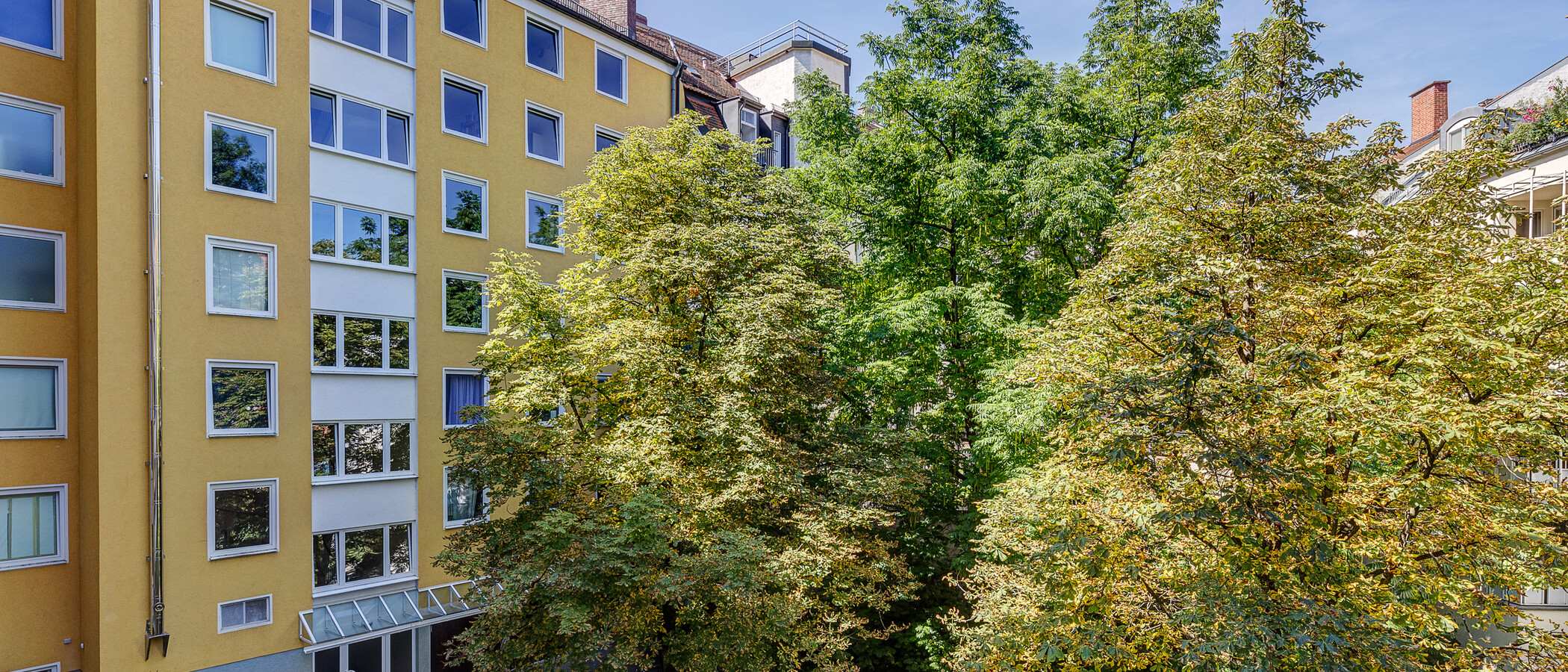 квартира München Herzogpark 03 вид из окна 3384