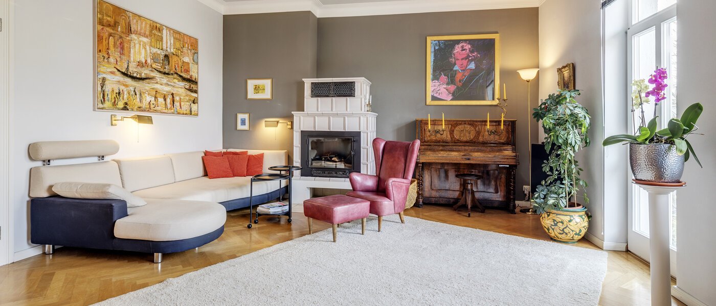 квартира München Neuhausen 01 гостиная 3428