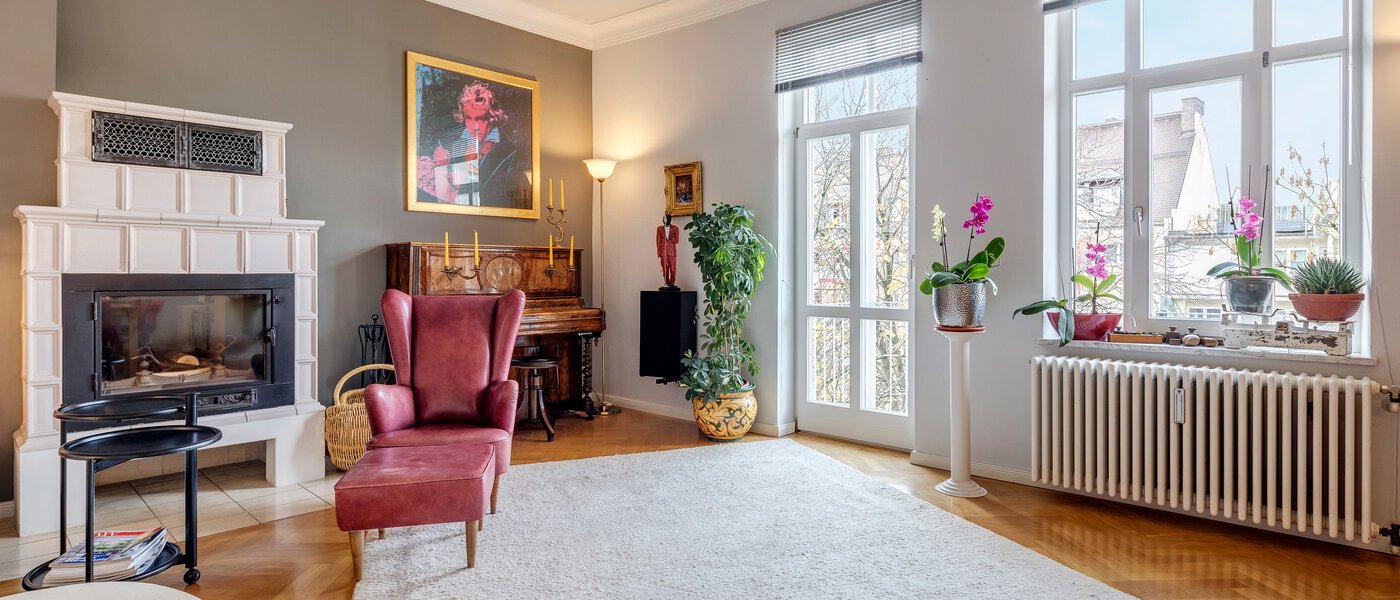 квартира München Neuhausen 02 гостиная 3428