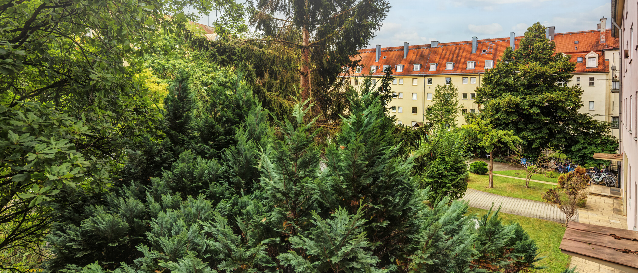 квартира München Thalkirchen 01 вид из окна 3528