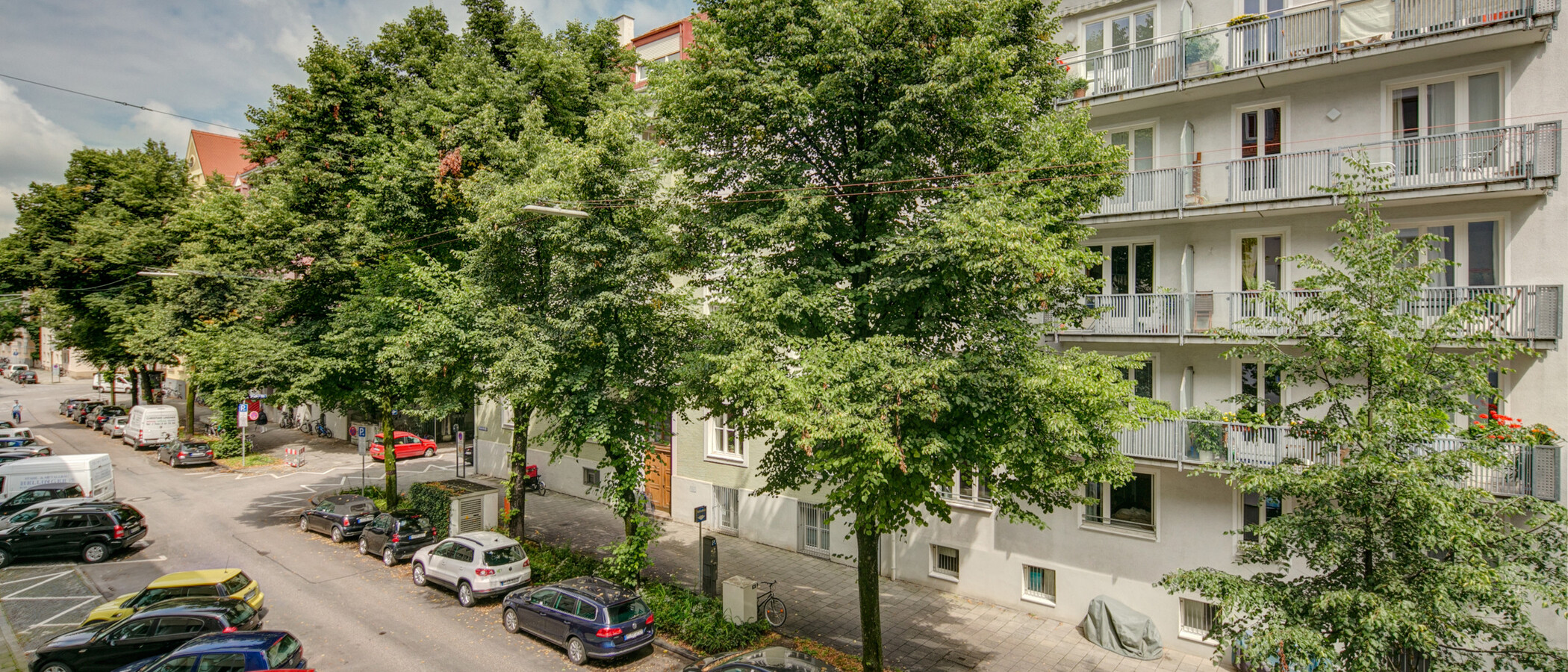 квартира München Schwabing-West (rund um den Hohenzollernplatz) 01 вид из окна 3569