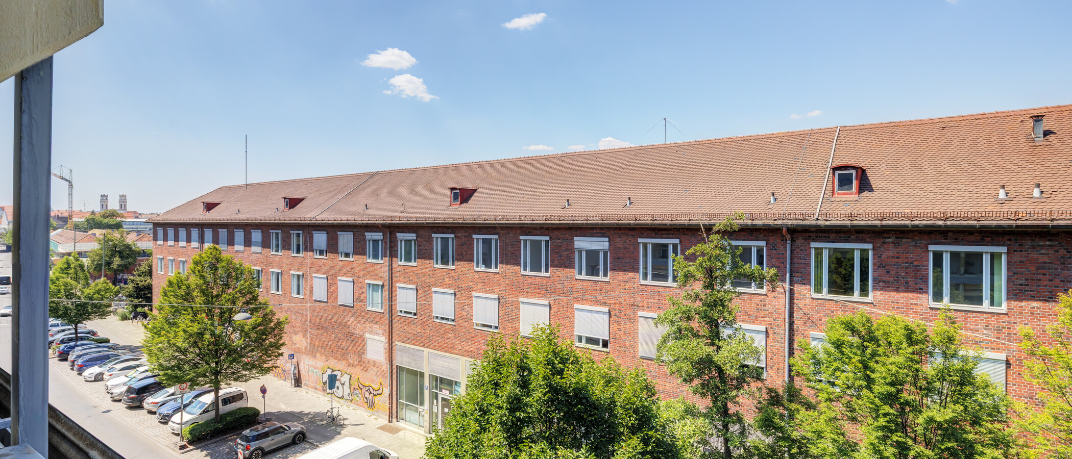 квартира München Isarvorstadt 01 вид из окна 3570