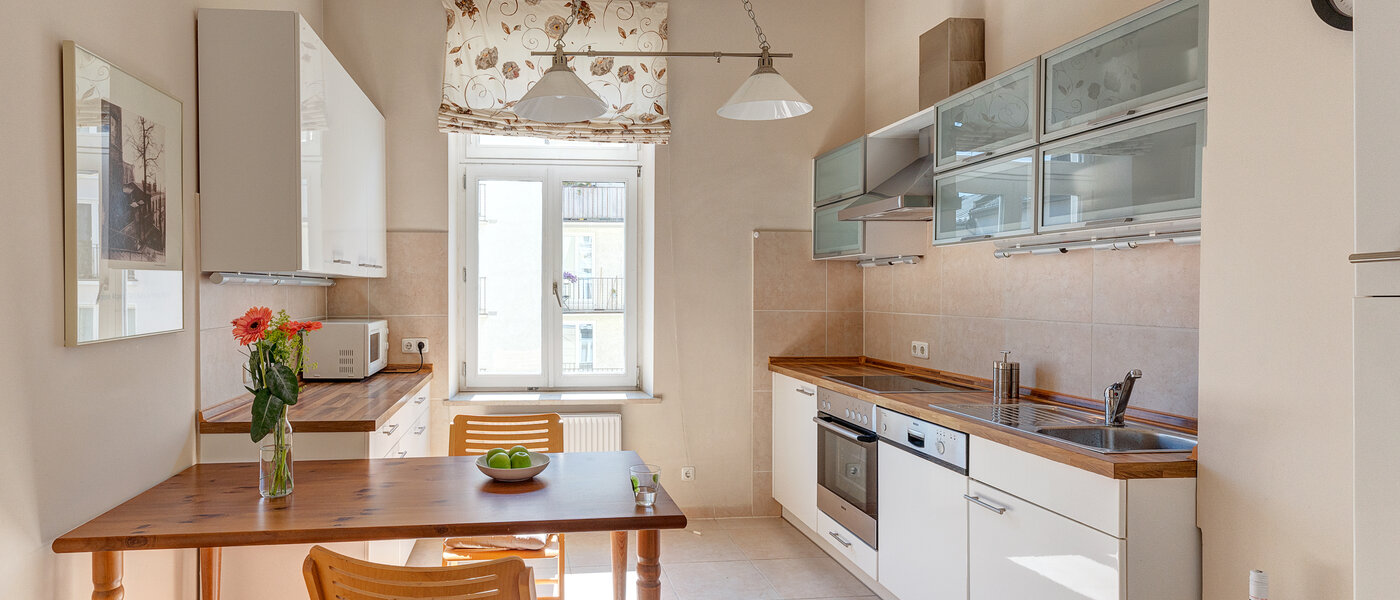 квартира München Maxvorstadt - Universitätsviertel 01 кухня 3592