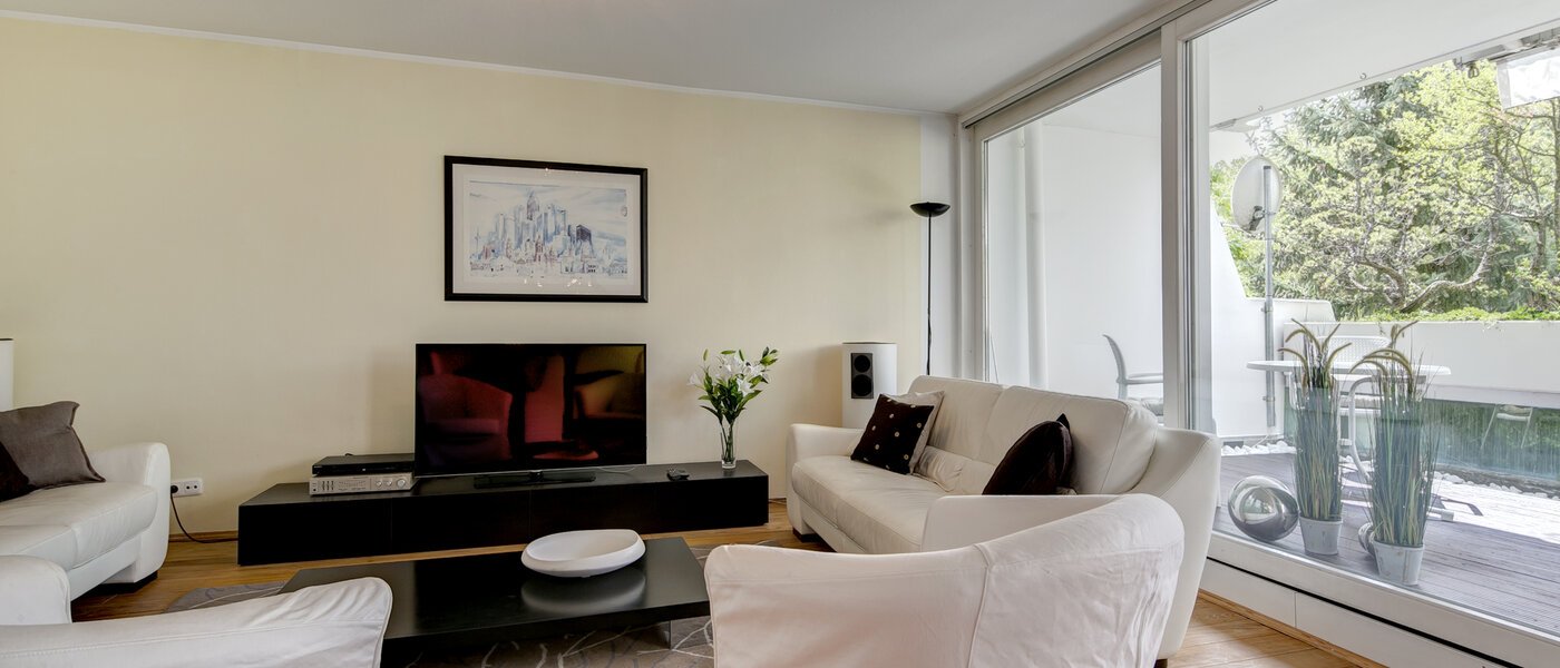 квартира München Olympiadorf 03 гостиная 3688