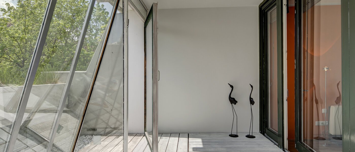 квартира München Olympiadorf 03 застекленная терраса 3688