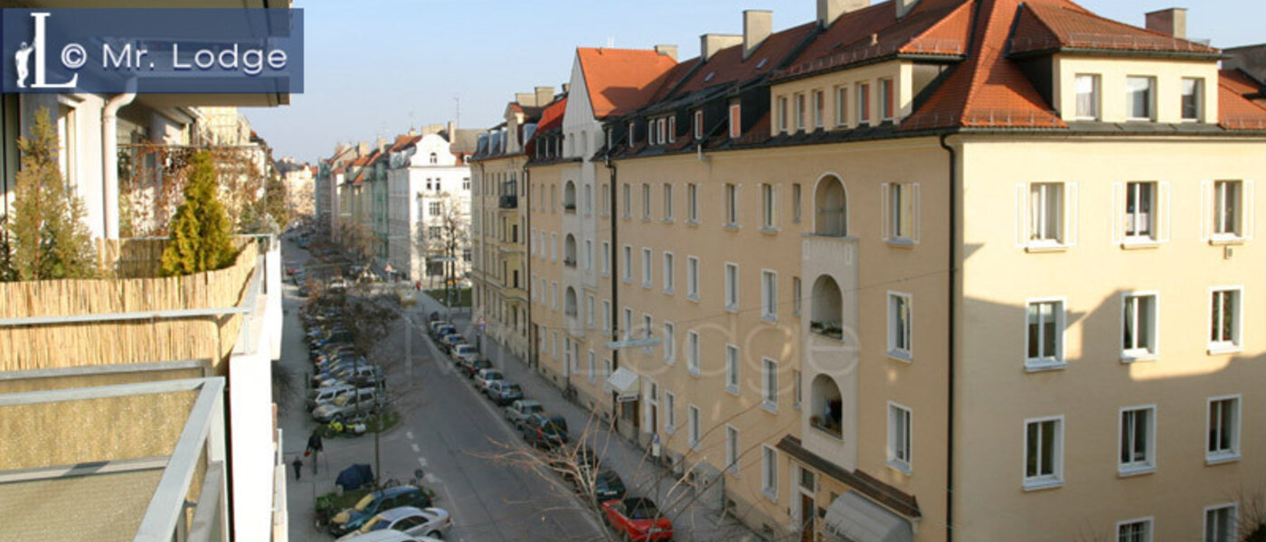 квартира München Schwabing (links der Leopoldstraße) 01 вид из окна 3713