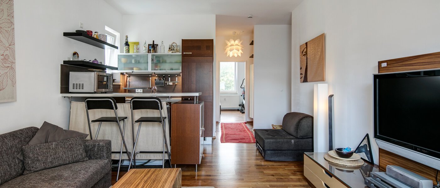 квартира München Hadern 04 гостиная 3824