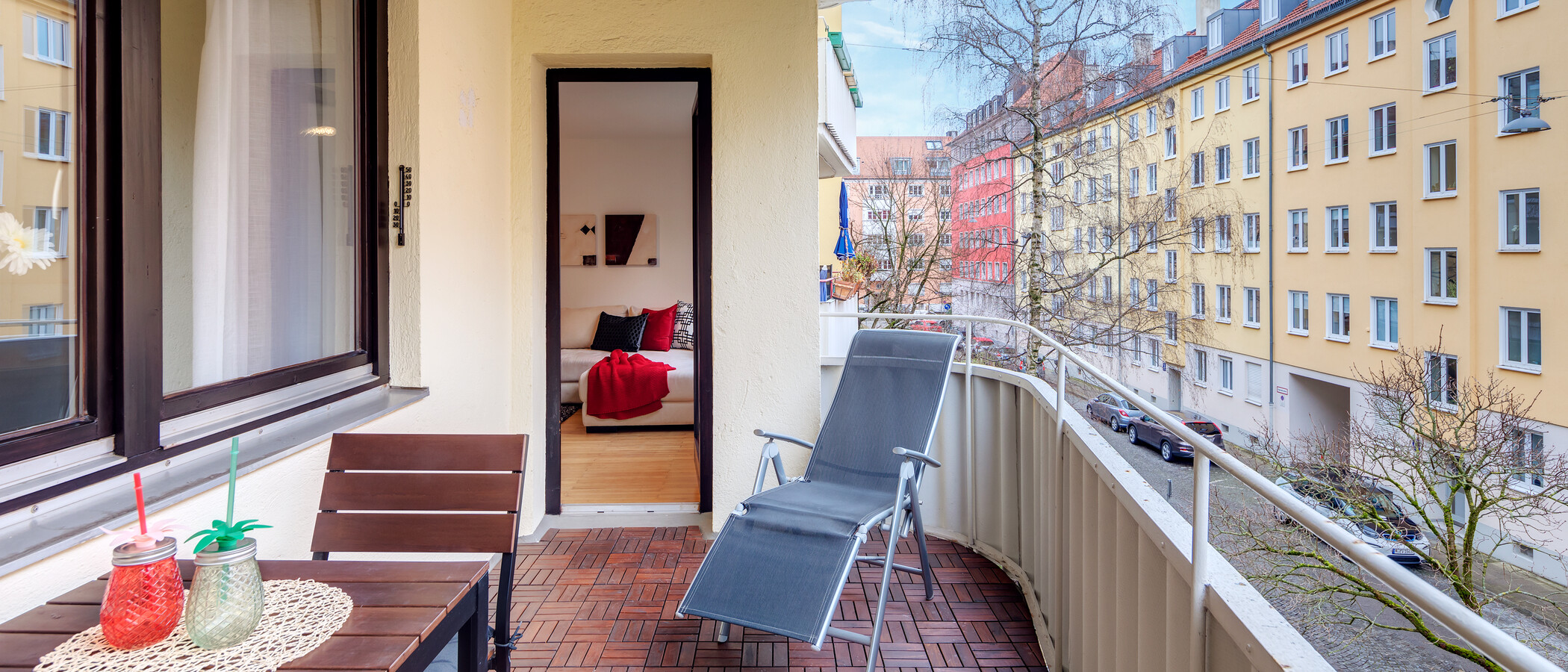квартира München Schwabing-West (rund um den Hohenzollernplatz) 01 балкон 3827