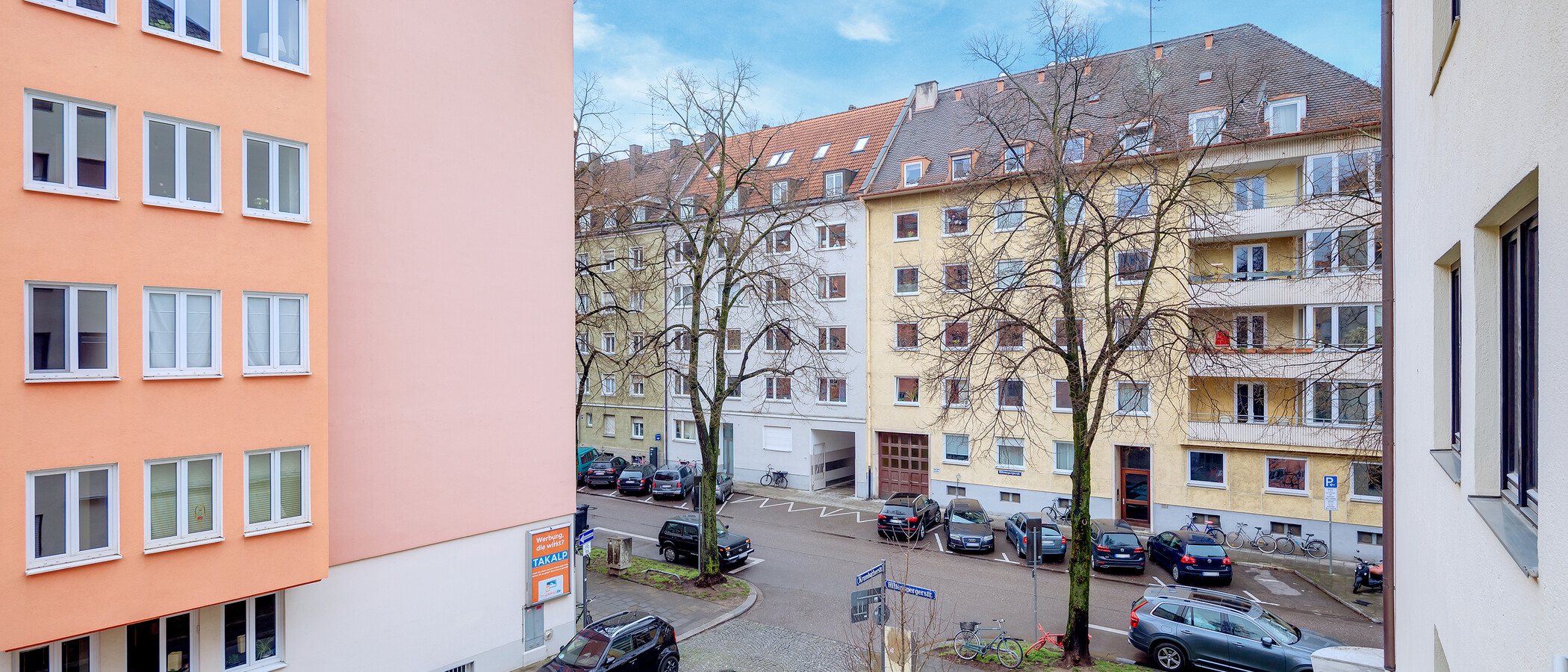 квартира München Schwabing-West (rund um den Hohenzollernplatz) 01 вид из окна 3827