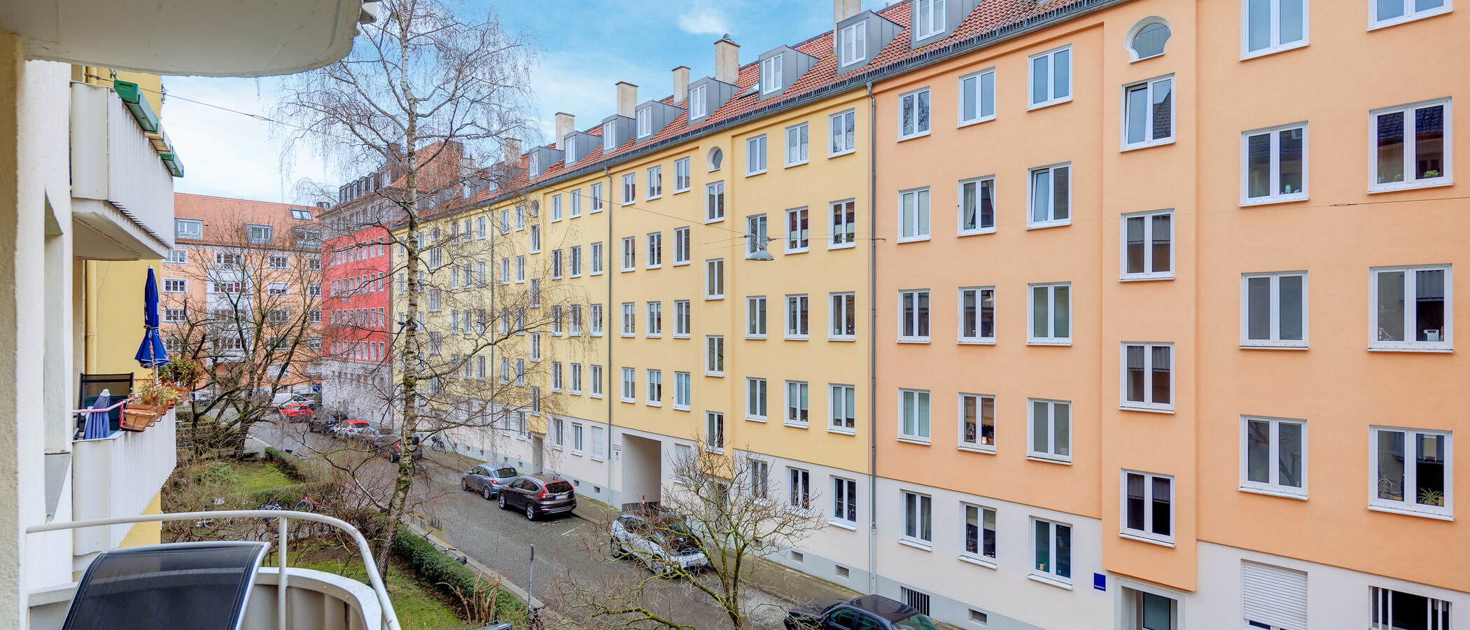 квартира München Schwabing-West (rund um den Hohenzollernplatz) 02 вид из окна 3827