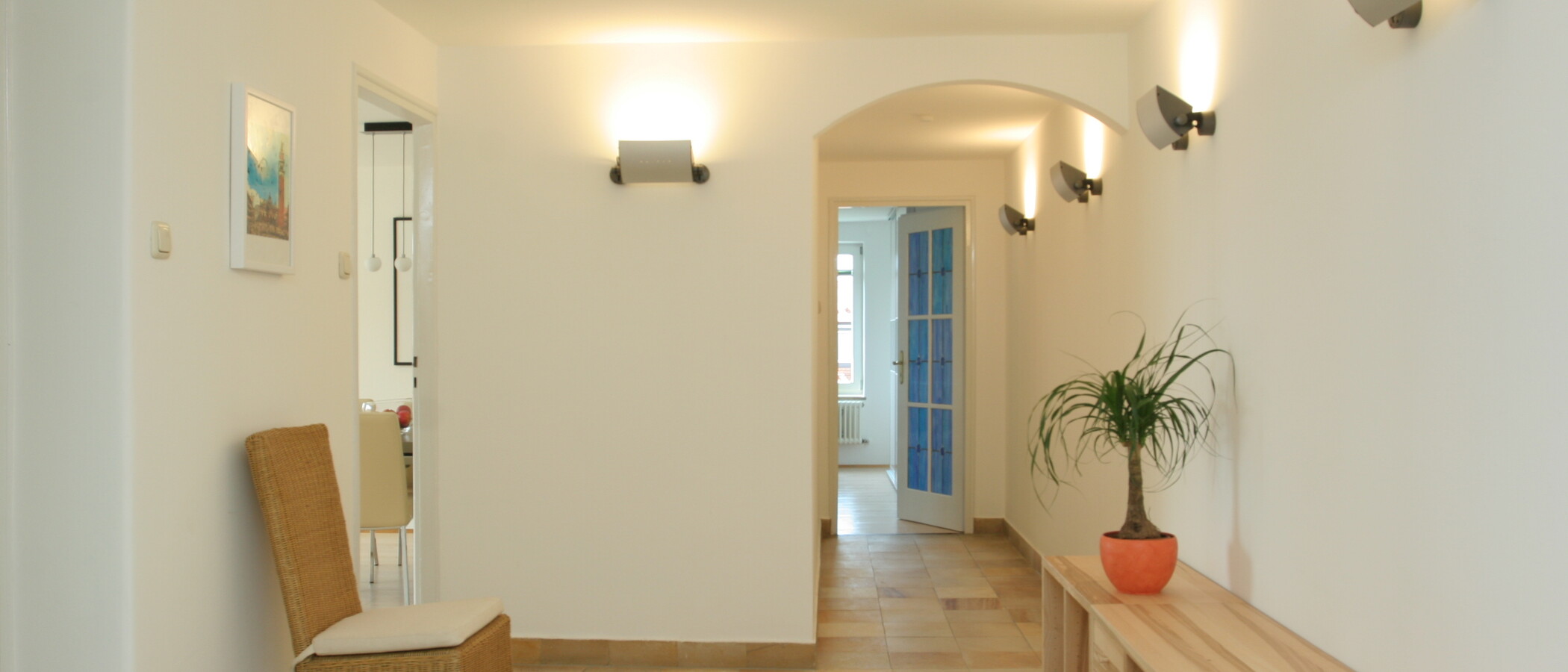 мансардная квартира München Lehel 04 коридор 3850