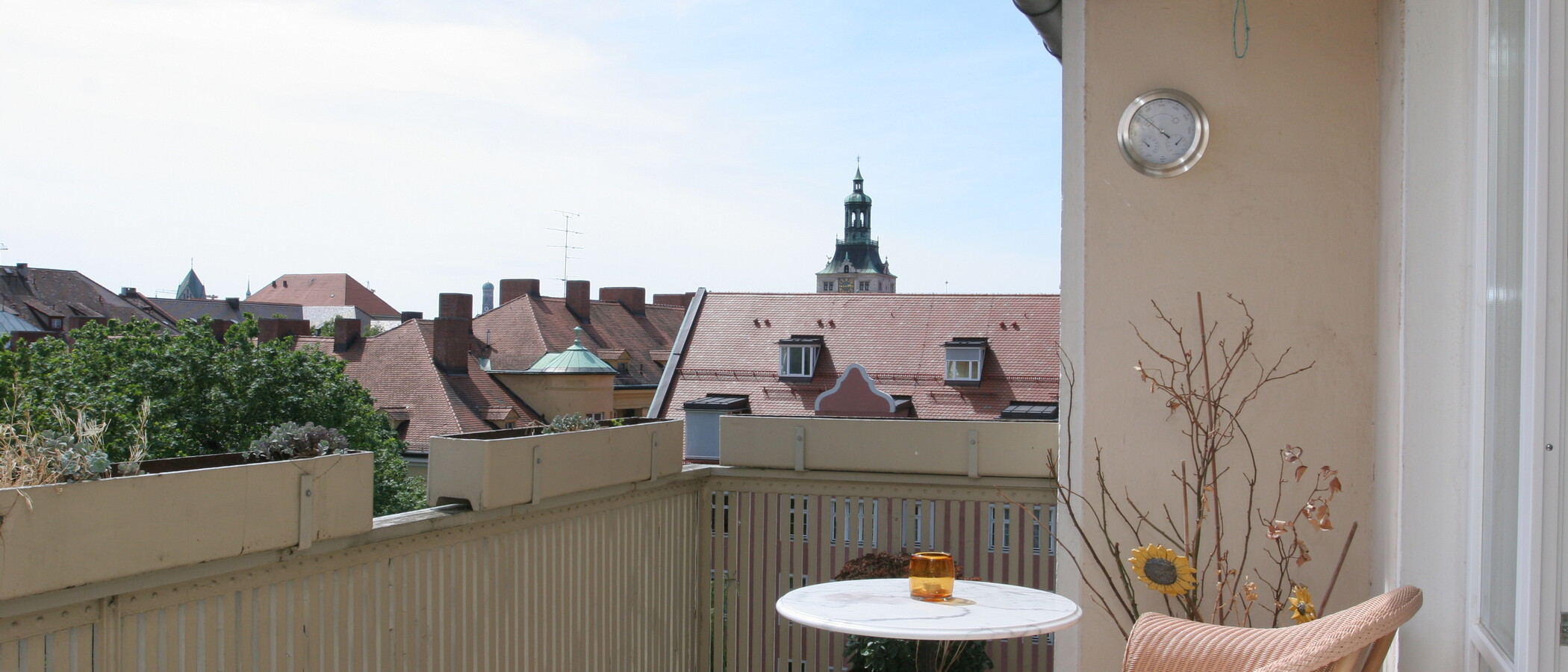 мансардная квартира München Lehel 01 балкон 3850