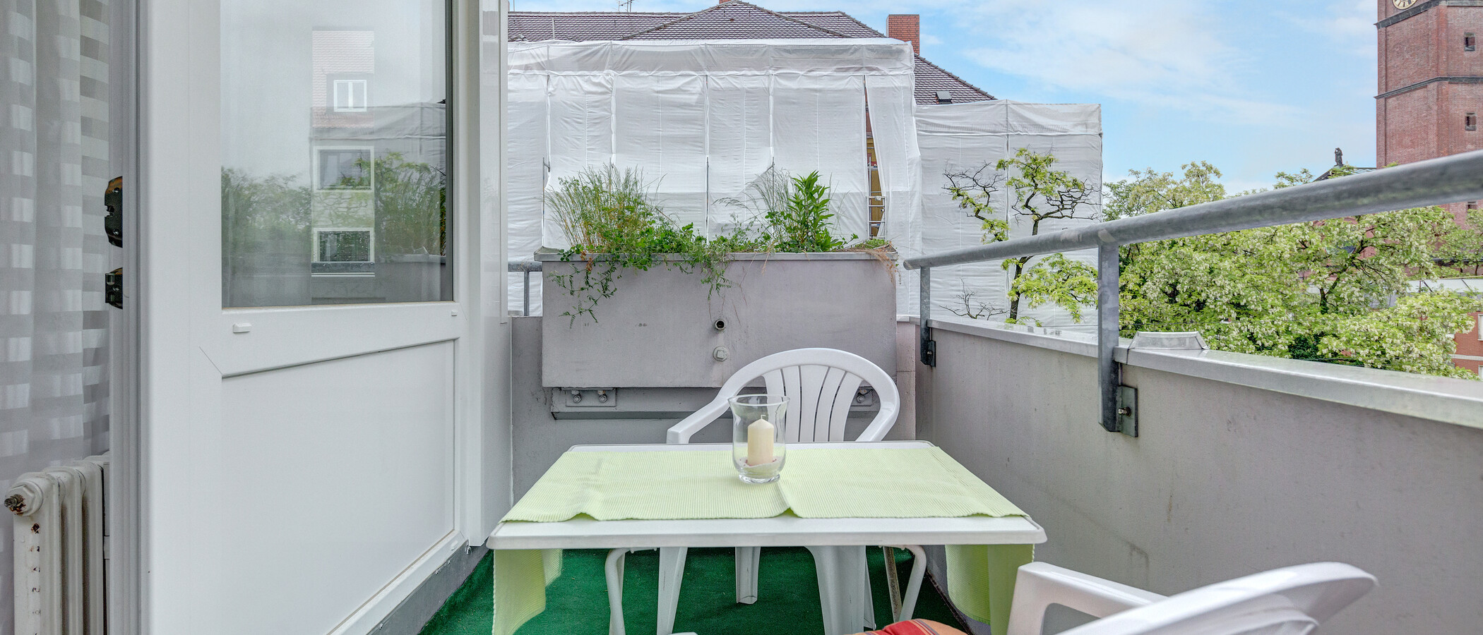 квартира München Schwabing (links der Leopoldstraße) 02 балкон 386