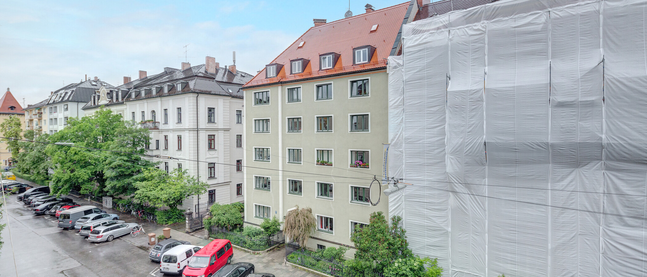 квартира München Schwabing (links der Leopoldstraße) 03 вид из окна 386