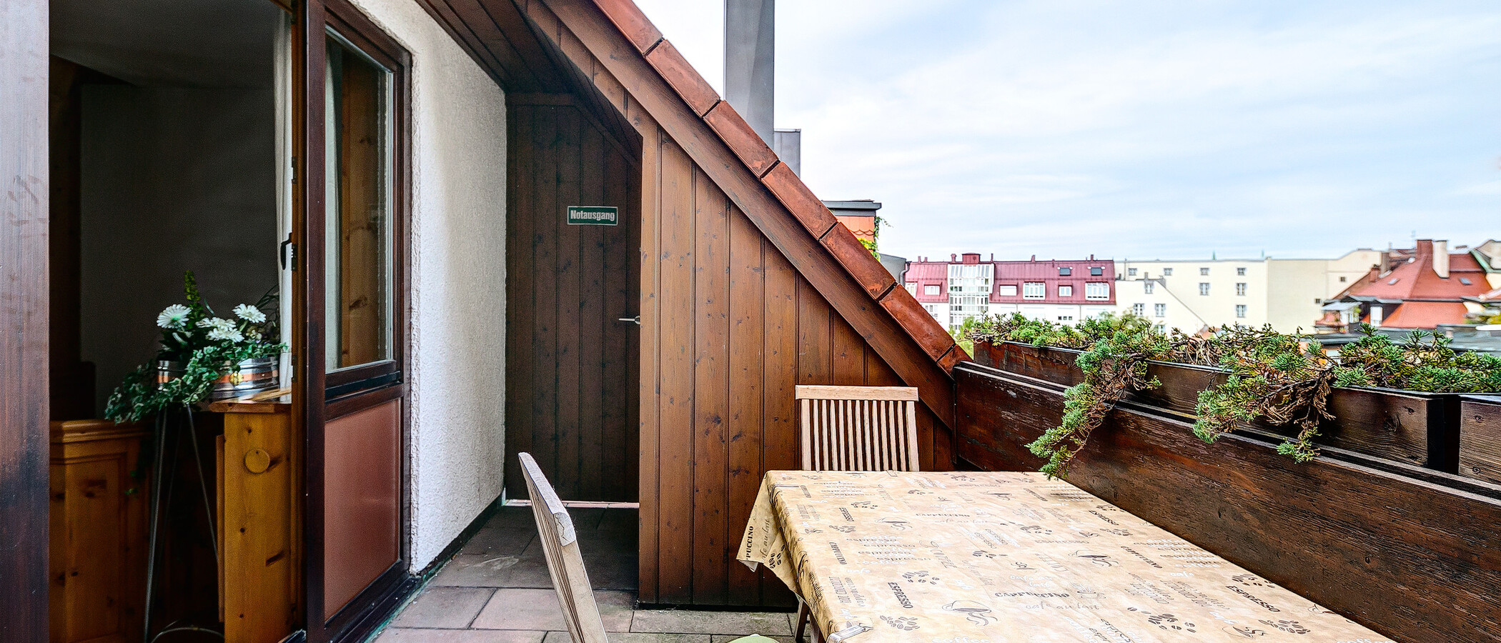 мансардная квартира München Gärtnerplatzviertel 02 терраса 4036