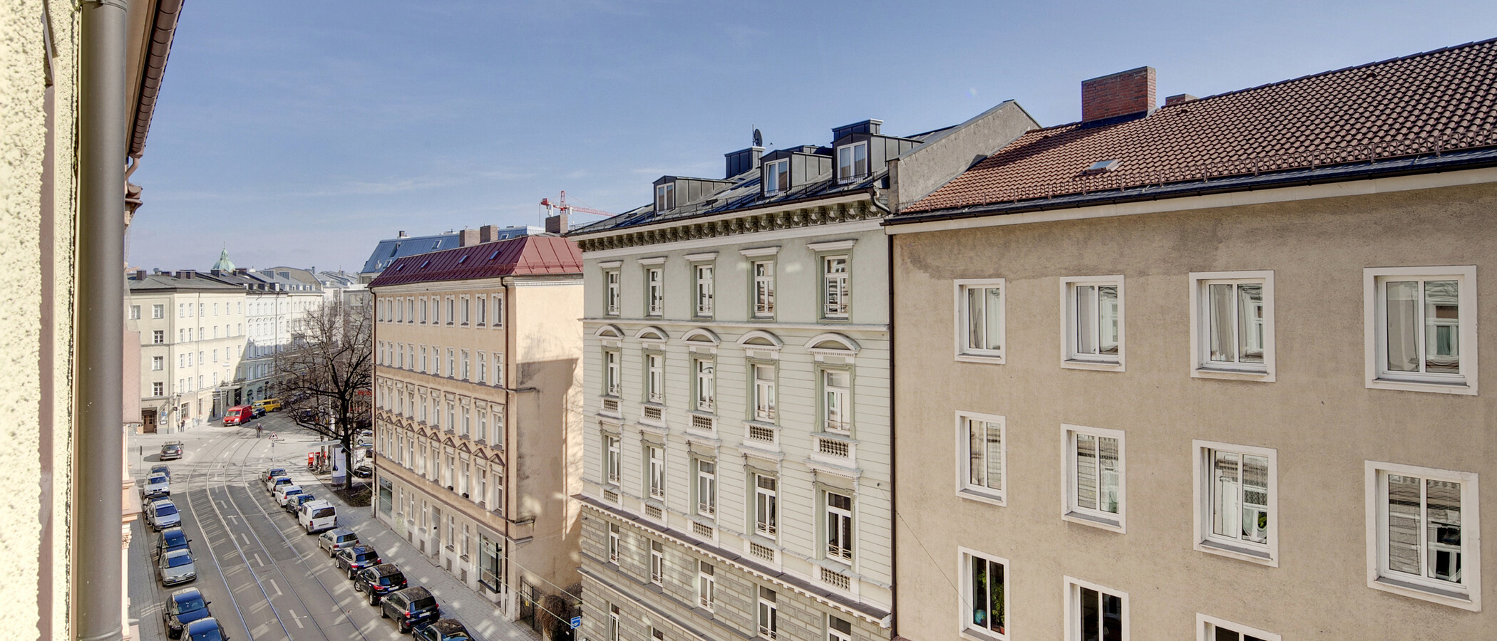 мансардная квартира München Gärtnerplatzviertel 01 вид из окна 4036