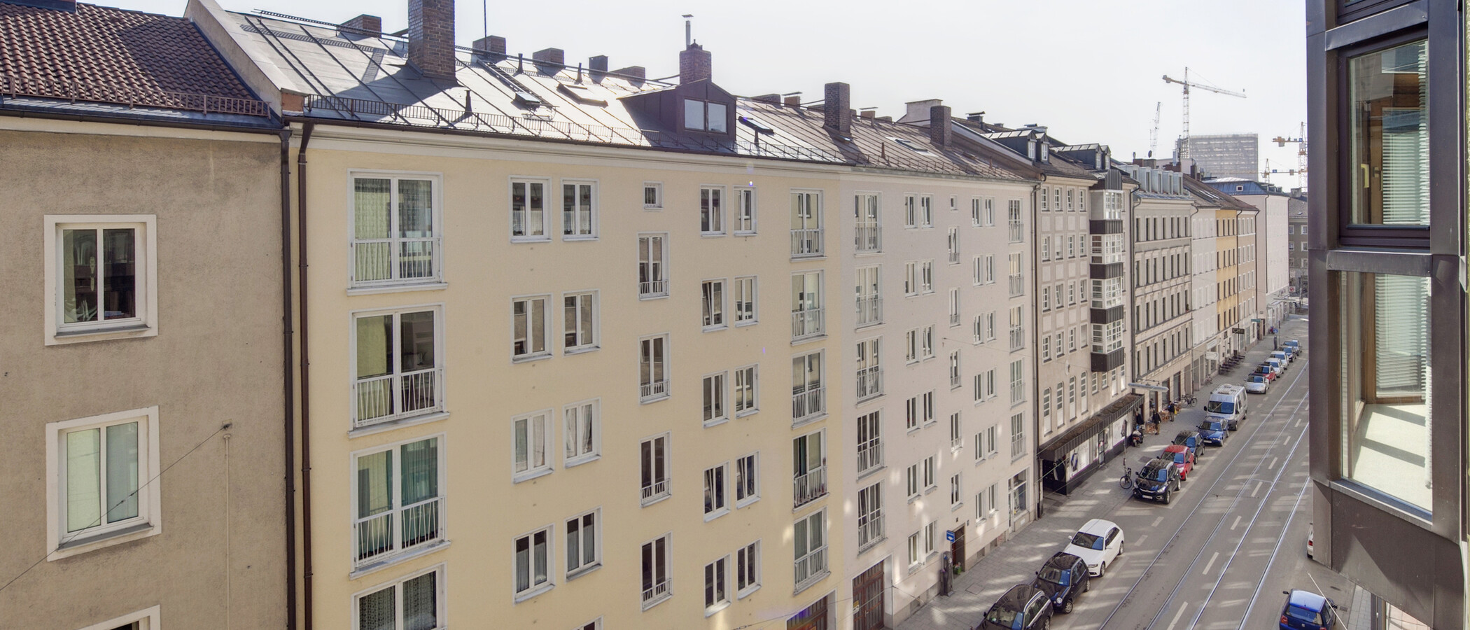 мансардная квартира München Gärtnerplatzviertel 02 вид из окна 4036
