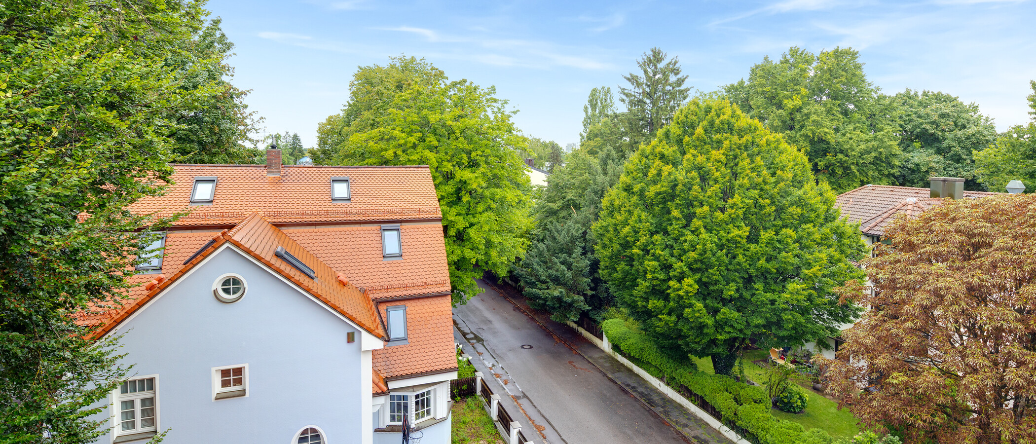 двухэтажная квартира München Pasing 02 вид из окна 407