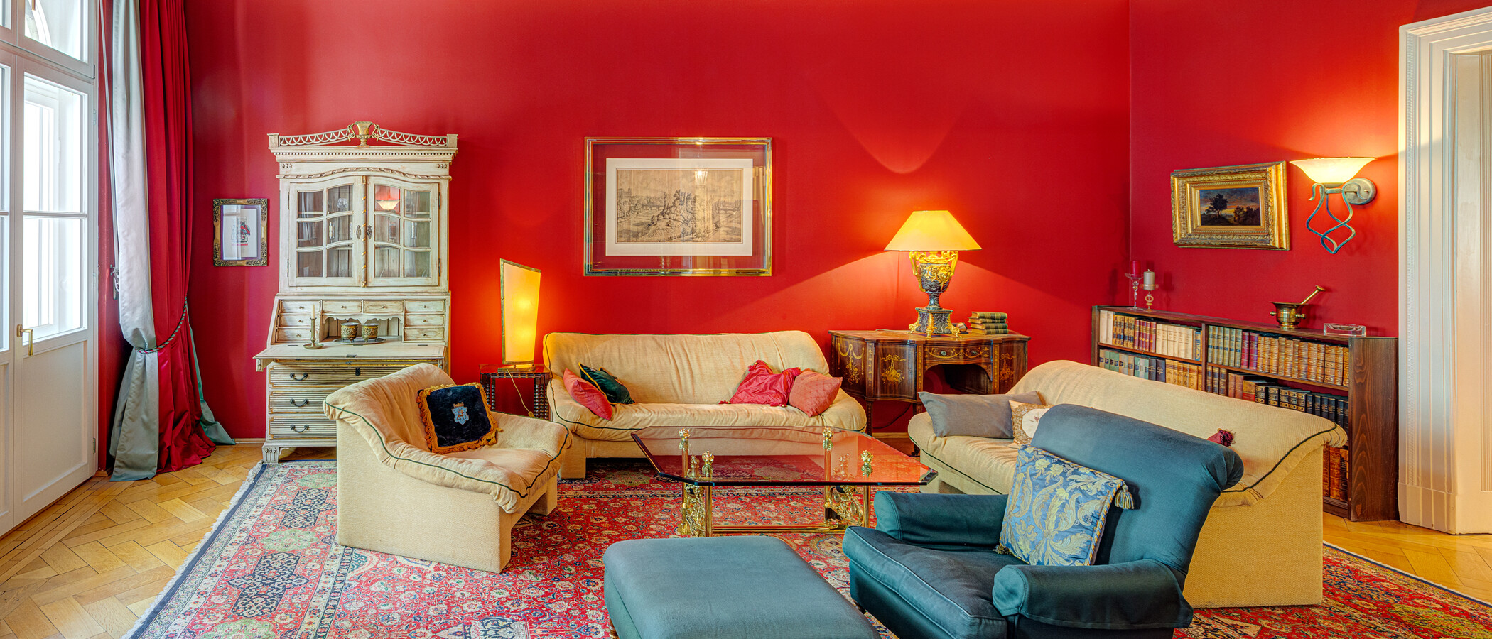 квартира München Lehel 01 гостиная 4093