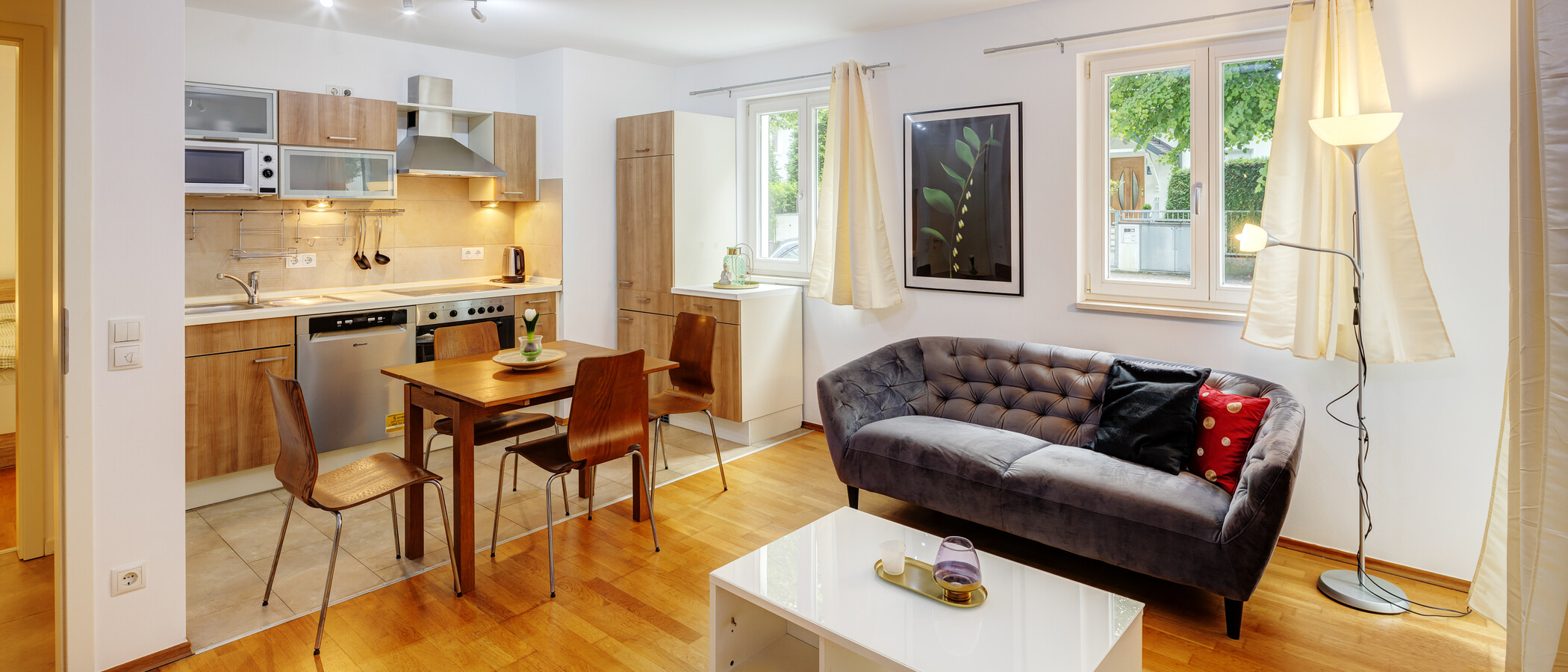 квартира München Sendling-Westpark 01 жилое пространство 4124