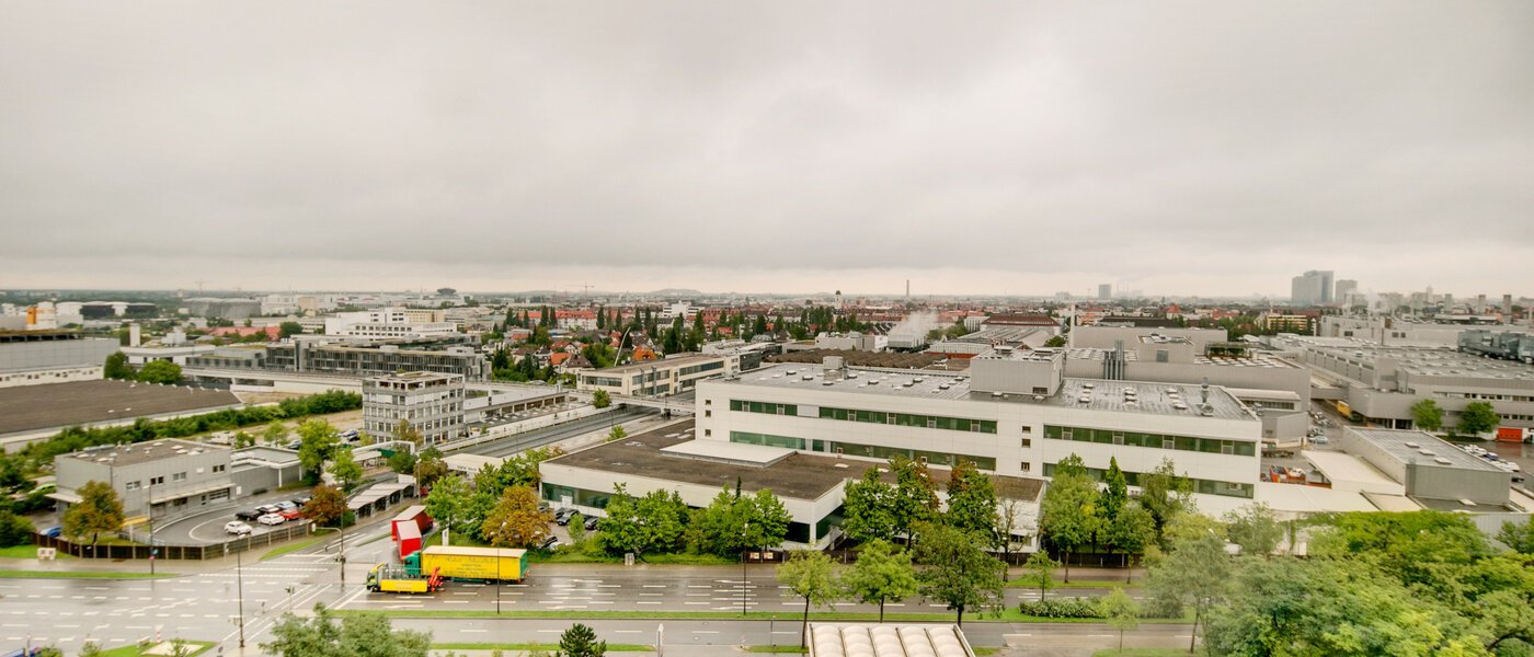 квартира München Olympiadorf 01 вид из окна 413