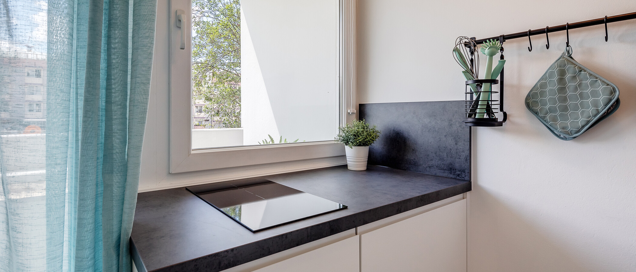 квартира München Milbertshofen 03 кухня 4166