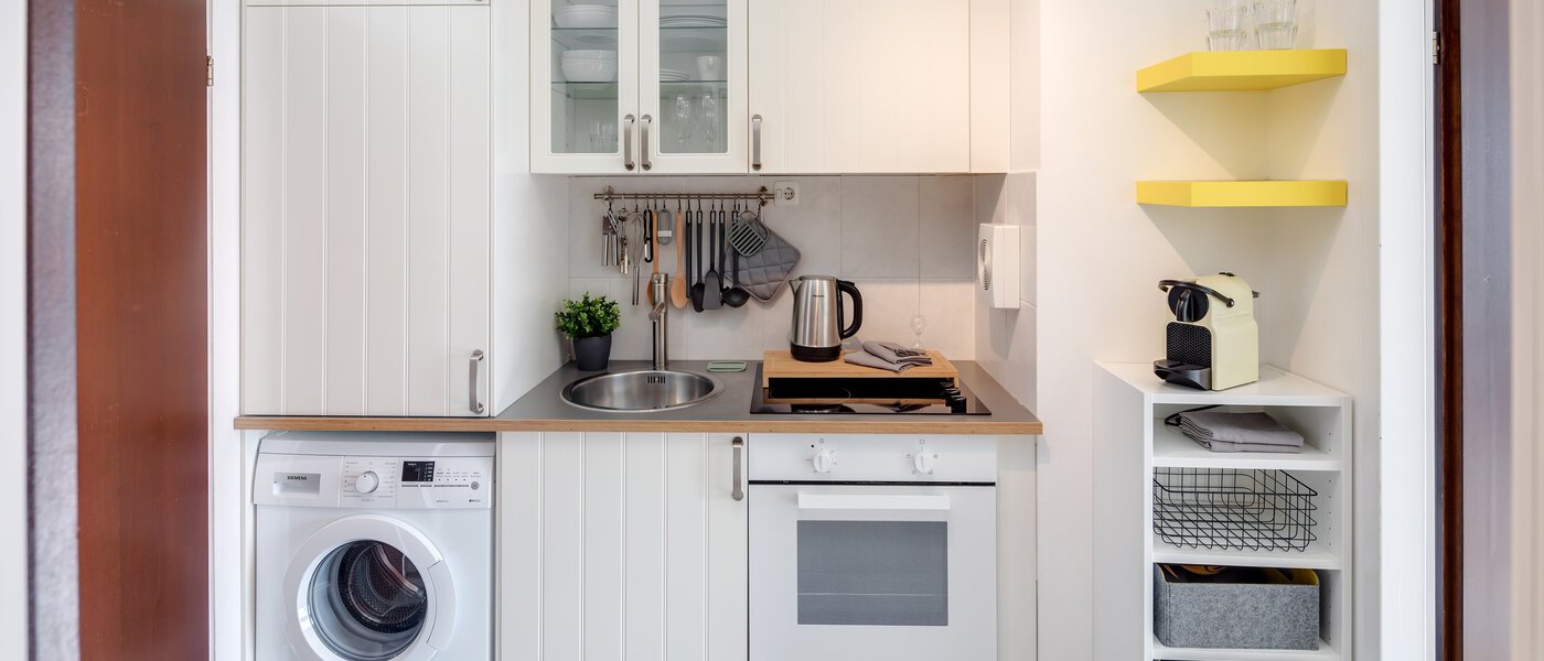 квартира München Arabellapark 01 кухня 4263