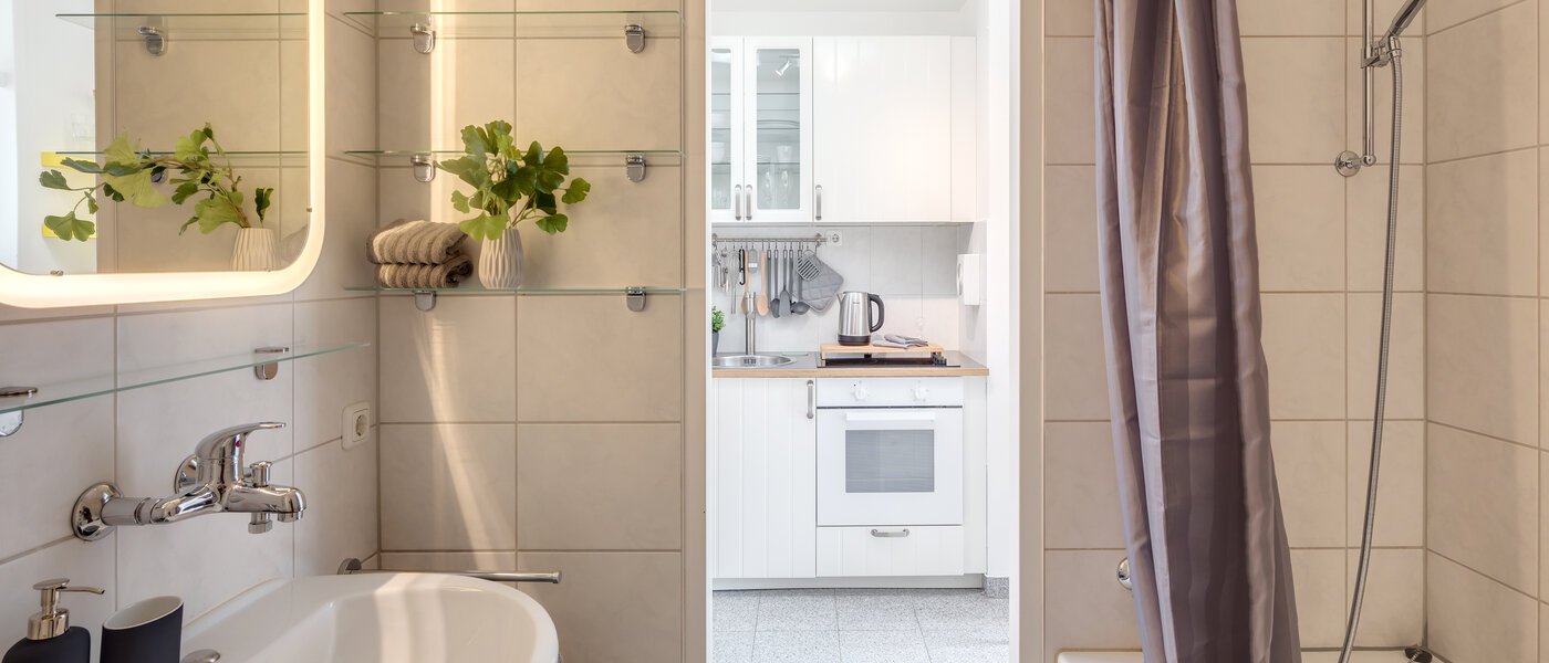 квартира München Arabellapark 03 ванная комната 4263