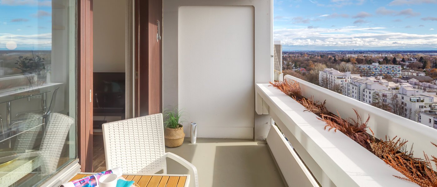 квартира München Arabellapark 02 балкон 4263