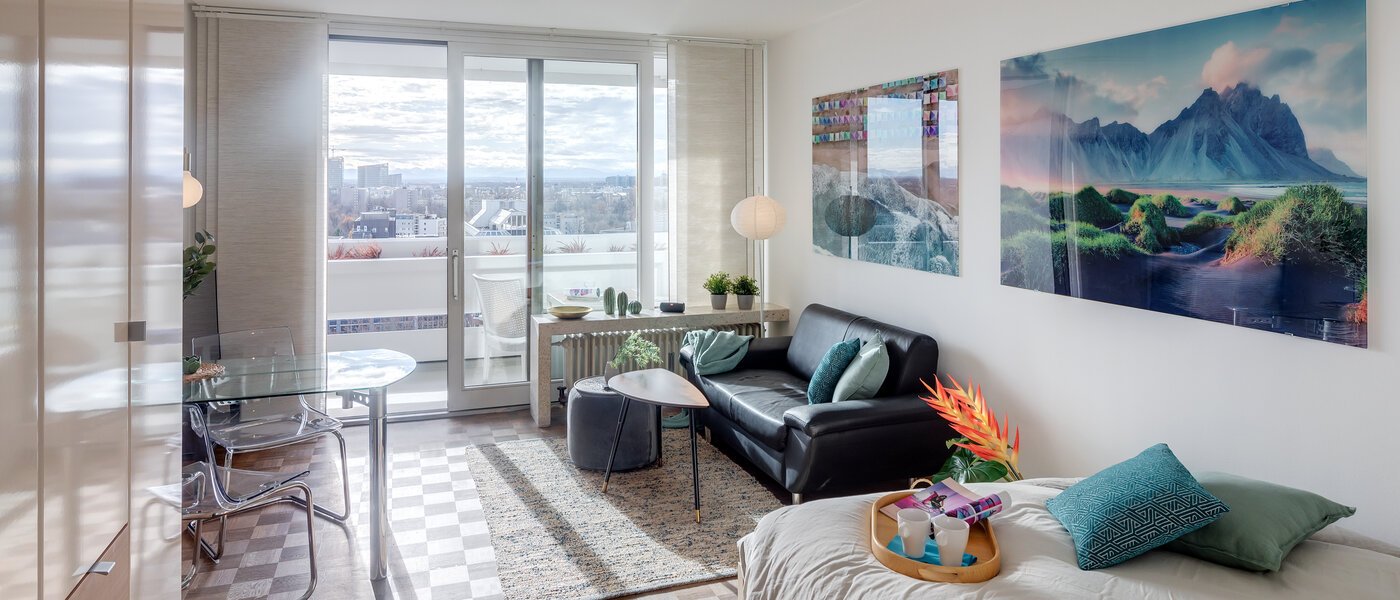 квартира München Arabellapark 01 жилое пространство 4263