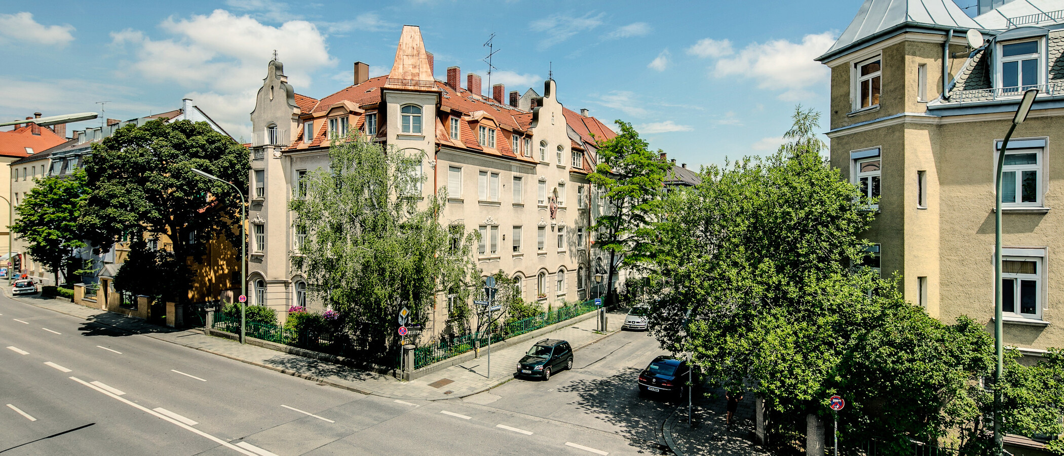 квартира München Schwabing (rechts der Leopoldstraße) 02 вид из окна 4338