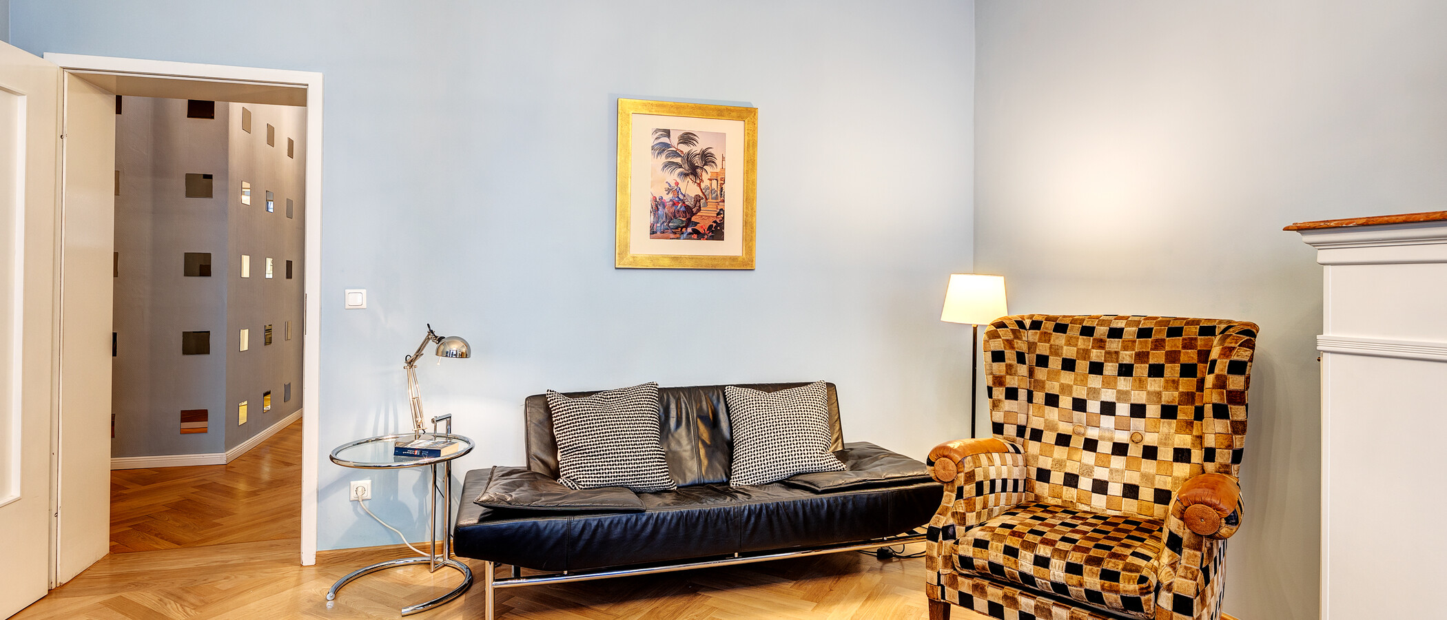 квартира München Lehel 03 гостиная 4375