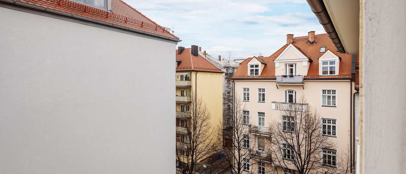 квартира München Schwabing-West (rund um den Hohenzollernplatz) 02 вид из окна 4379