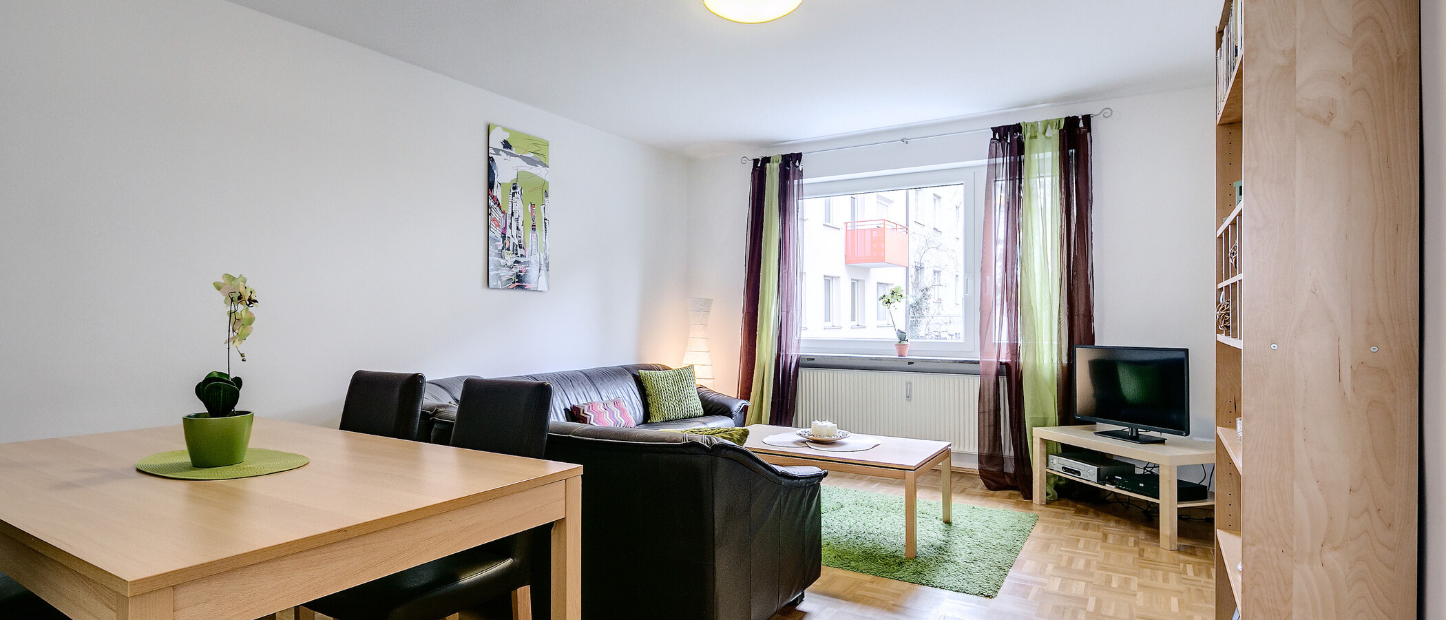 квартира München Schwabing-Georgenschwaige 04 гостиная 4416