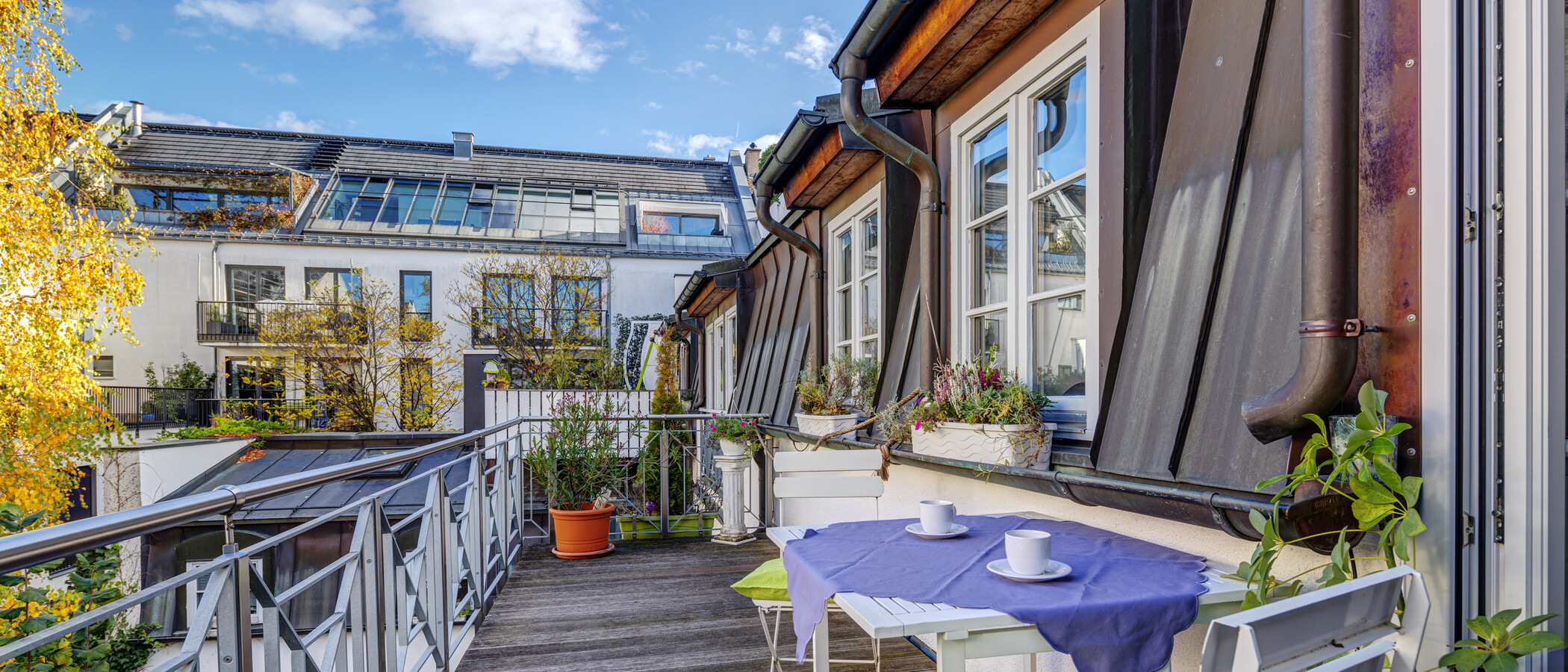 мансардная квартира München Giesing 02 балкон 4477