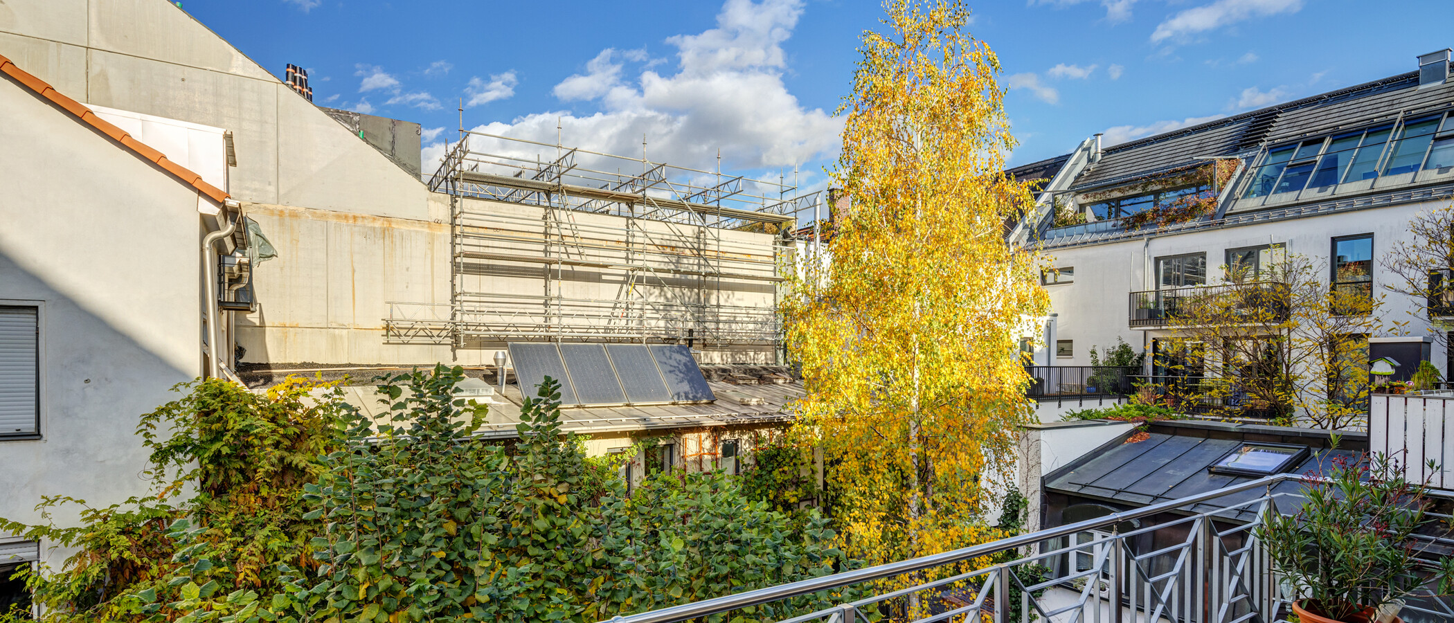 мансардная квартира München Giesing 01 вид из окна 4477