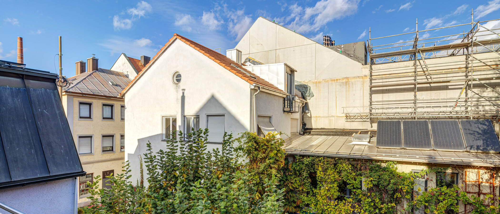 мансардная квартира München Giesing 02 вид из окна 4477