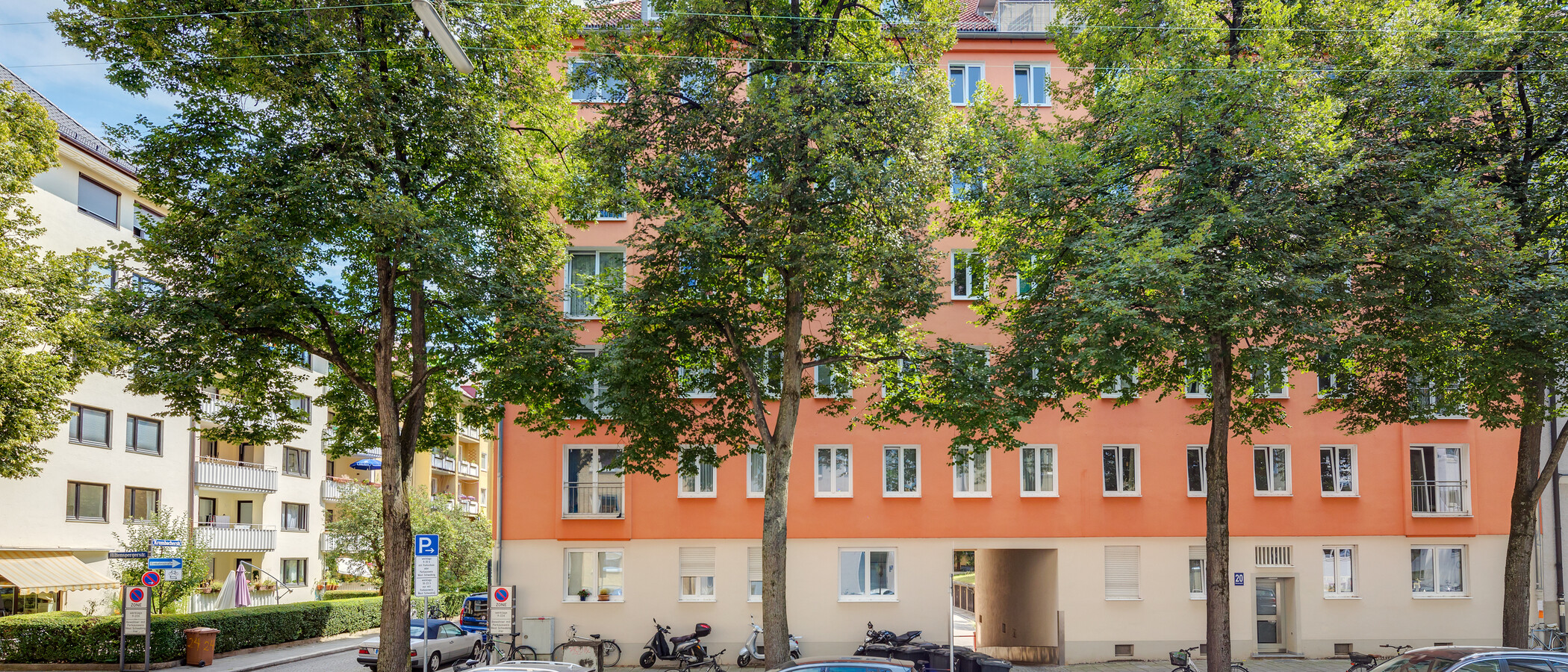 квартира München Schwabing-West (rund um den Hohenzollernplatz) 02 вид из окна 4679
