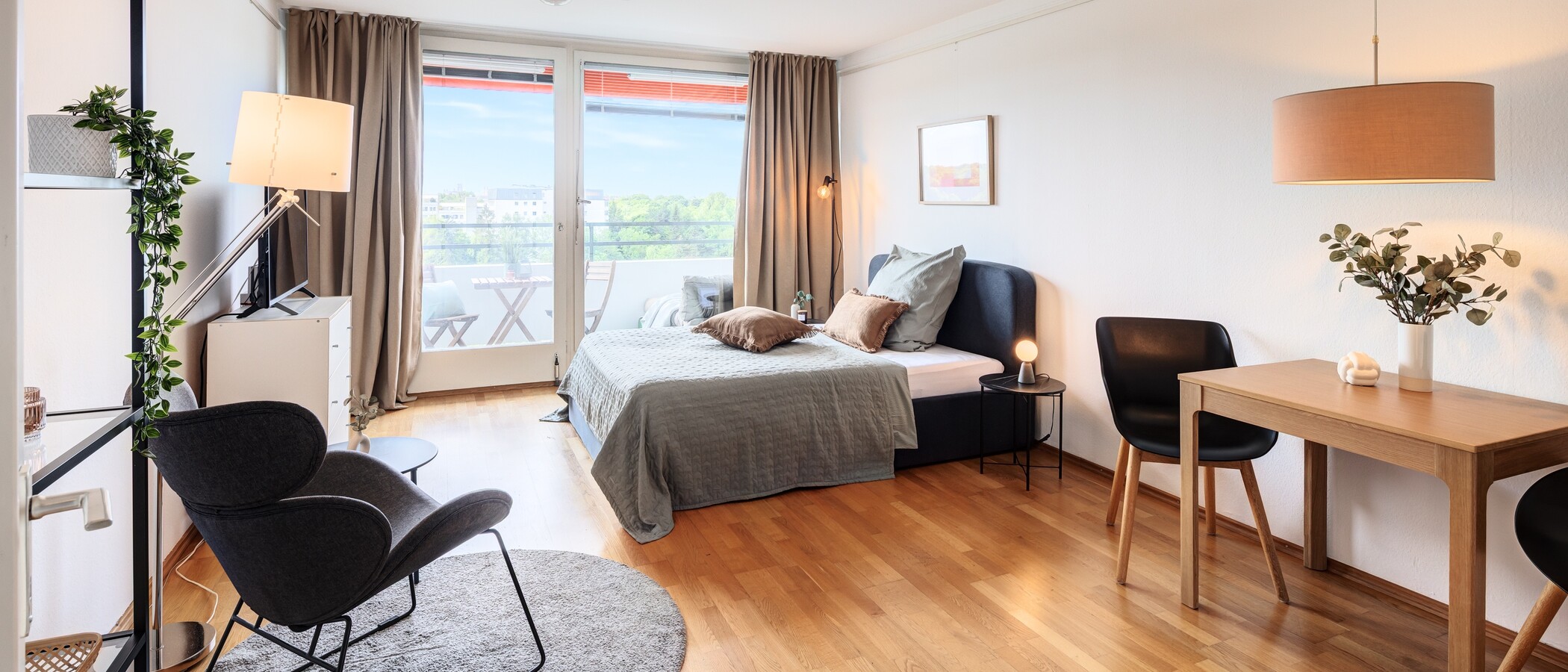 квартира München Schwabing 01 жилое пространство 4700