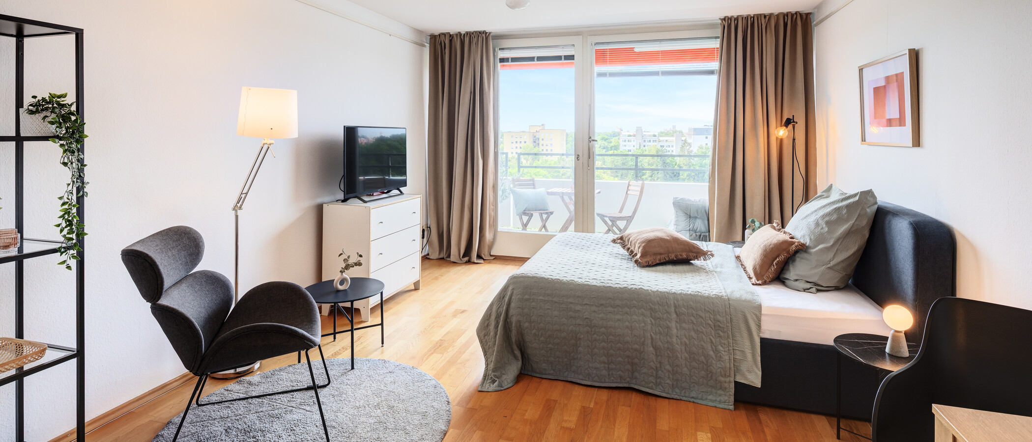 квартира München Schwabing 02 жилое пространство 4700