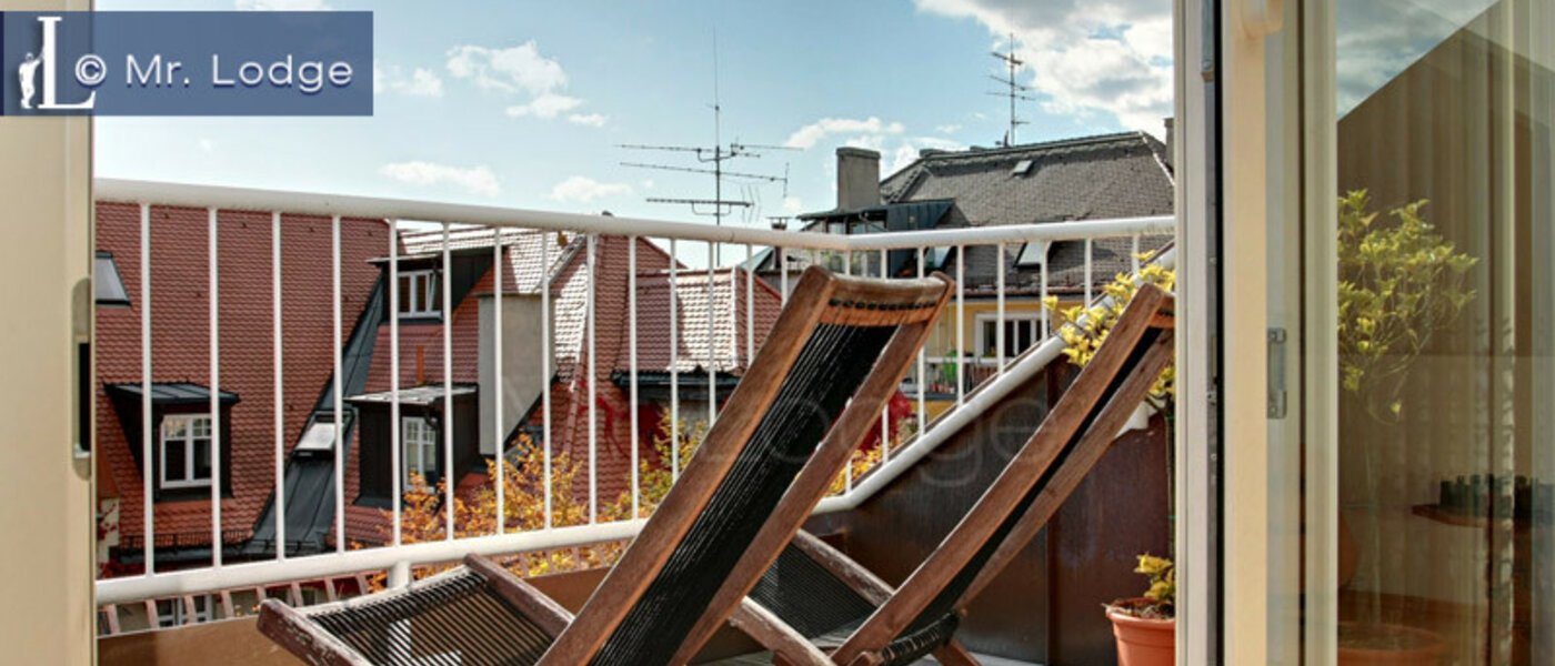 мансардная квартира München Maxvorstadt - Rund um den Josephplatz 01 терраса 4768